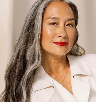 Banner Blending Gray Hair With Highlights And Lowlights Mobile
