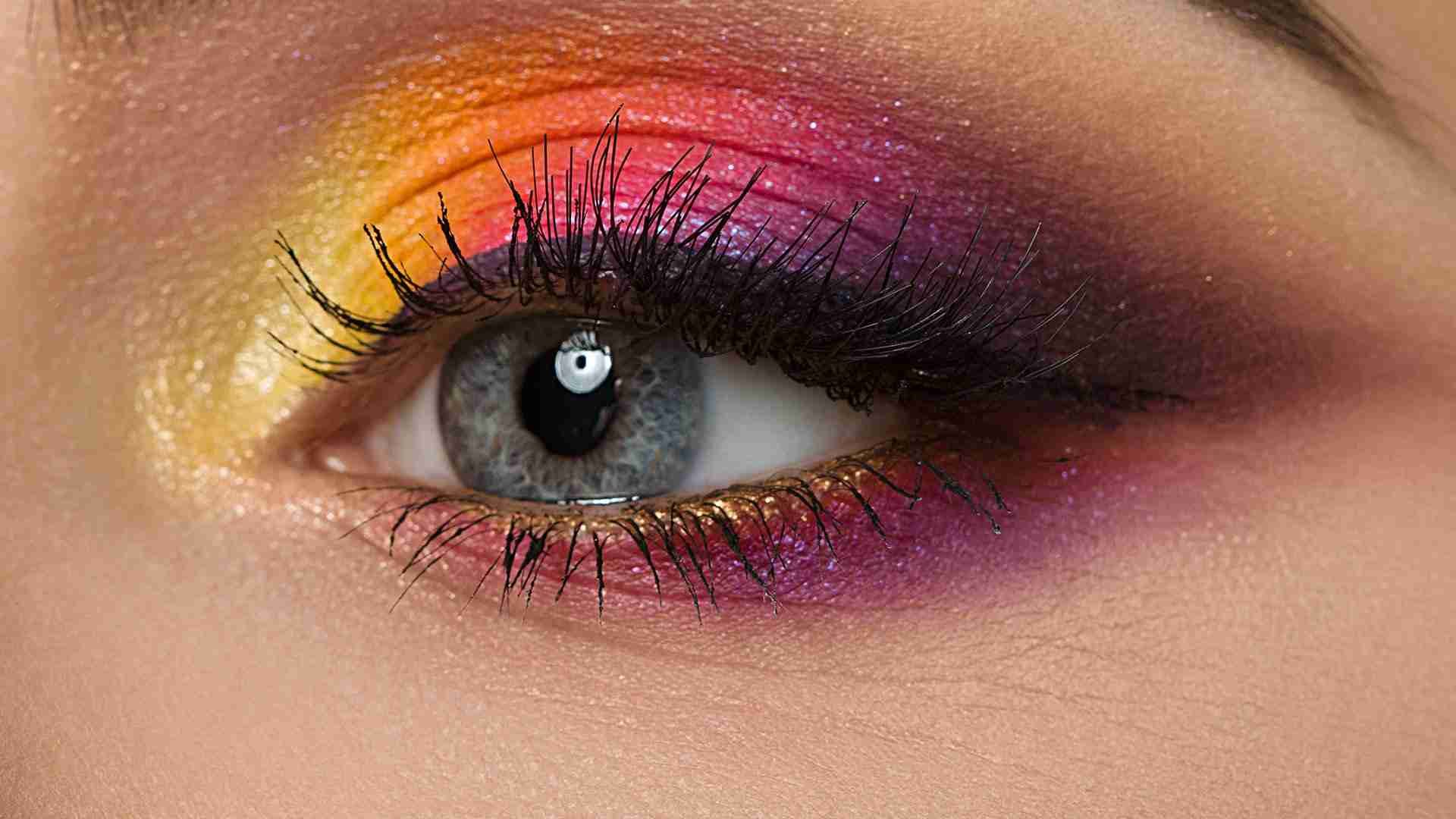 Pink and Yellow Eyeshadow - Paris
