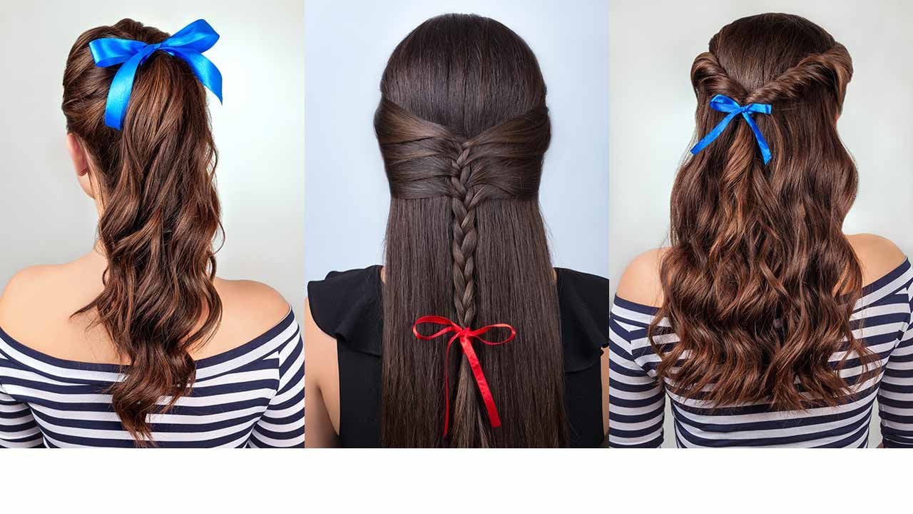 Bow hairstyle Valentines day hairstyles for short to long hair  Chez  Rama