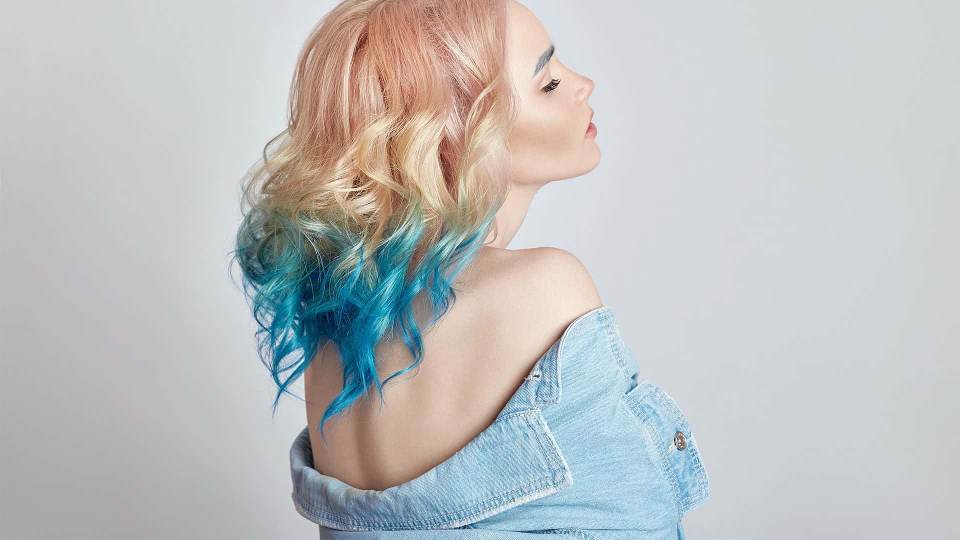 From Blue Dip-Dye To Blonde Ombré Hair