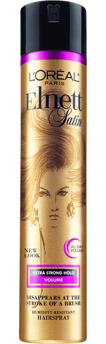 L'Oreal Paris Elnett Satin Extra Strong Hold Hairspray - Color Treated Hair  11 Ounce (1 Count) (Packaging May Vary)